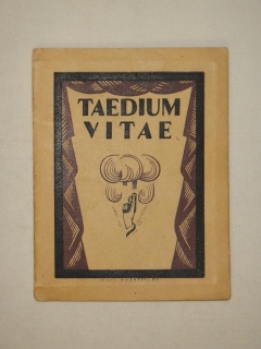 Taedium vitae. Стихи. Киев, Издание И.М.Слуцкого, 1922г.
